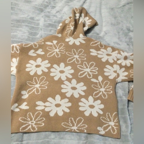LA Hearts Holly Print Knit Hoodie Sample Size XS - Picture 5 of 7